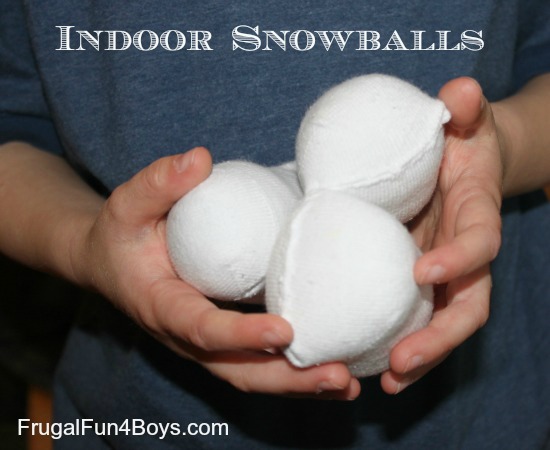 Indoor Texas Snowballs - Frugal Fun For Boys and Girls